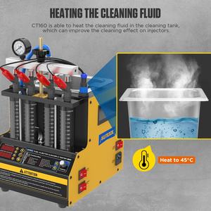 เครื่องทำความสะอาดหัวฉีดน้ำมันเบนซินสำหรับรถยนต์ <span class=keywords><strong>AUTOOL</strong></span> <span class=keywords><strong>CT160</strong></span> รุ่นทางการ พร้อมเครื่องทดสอบหัวฉีดแบบอัลตราโซนิกสำหรับรถยนต์ - Product Image 3