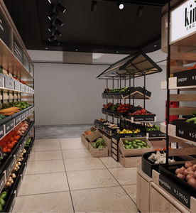 ชั้นวางแ<span class=keywords><strong>สด</strong></span>งผลไม้และผัก<span class=keywords><strong>สด</strong></span>จากโรงงานขายส่งแบบสองด้าน ชั้นวางแ<span class=keywords><strong>สด</strong></span>งสินค้าแบบเกาะกลาง <span class=keywords><strong>ตู้</strong></span>โชว์ซุปเปอร์มาร์เก็ต - Product Image 1