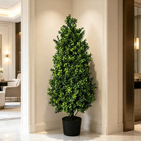 Künstlicher Buchsbaum-Topiary-Baum im Topf, Kunstpflanze für Heimdekoration, Gartenlandschaftsgestaltung, Hochzeits- und Partydekoration