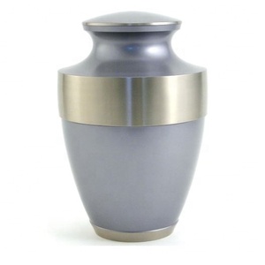 Brown American Style Cremation Urn with Gold Band Eco-Friendly Durable Adult Memorial Ashes Vessel Storage <b>Container</b> - Product Image 4