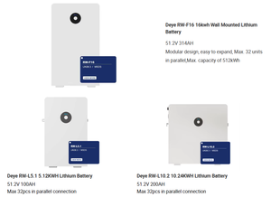 Deye in Stock AI-W5.1 51.2V 100Ah 5kW LiFePO4 Litio SE-G5.1 Pro-B RW-F16 16kWh 5.12kWh Batteria a Bassa Tensione Tutte le Serie Deye - Product Image 4