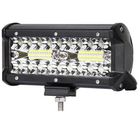 Barra de luz de inundación LED de 7 ''y 120W para automóviles y camiones todoterreno para modelos FJ Cruiser y Hilux