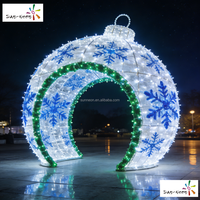Lampes LED sphériques d'extérieur économiques, indice IP44, blanc chaud 2700K, durée de vie de 50 000 heures, pour décorations de Noël et événements, installation facile