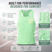 Débardeur de course léger imprimé dos nageur, respirant, séchage rapide, évacuation de l'humidité, sublimation, 100 % polyester, gilet athlétique