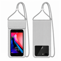 Pochette pour téléphone de 7,5 pouces, étanche IPX8, pour la plage, les sports nautiques, la natation, les activités sous-marines, avec support mains libres et cordon