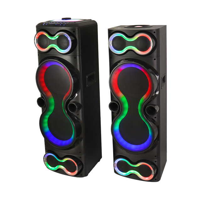 Factory Wholesale Price Professional Audio Dual 10 Inch Bass 300W High Power 2.0 Sound System Professional Active Stage Speaker