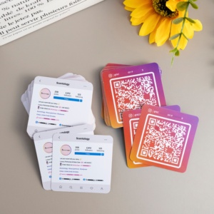 Tùy Chỉnh Sang Trọng Key Nhựa PVC Xã Hội Phương Tiện Truyền thông Instagram NFC Xem Xét Thẻ Kinh Doanh Thẻ - Product Image 3