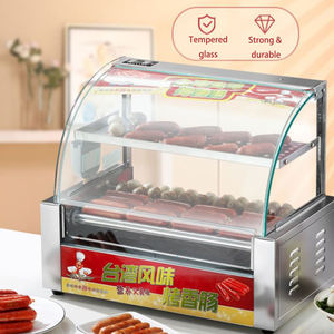 Máquina comercial <span class=keywords><strong>de</strong></span> parrilla <span class=keywords><strong>de</strong></span> rodillo para perros calientes, Mini tostador <span class=keywords><strong>de</strong></span> <span class=keywords><strong>salchichas</strong></span> para uso comercial o doméstico, cocina giratoria eléctrica automática - Product Image 5