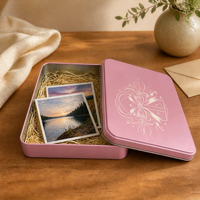 Boîte en métal rectangulaire arrondie personnalisée avec couvercle amovible pour biscuits, bonbons, chocolat, boîte cadeau OEM fabriquée sur commande