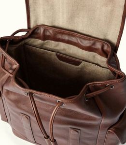 Leather Travel Laptop <b>Backpack</b> for Men Waterproof Vintage <b>Backpack</b> Business Work Knapsack College Commute <b>Backpacks</b> - Product Image 3