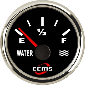 Medidor de Nivel de Agua con Puntero de 240-33 Ohmios y 52 mm para Yates, Barcos, Autocaravanas y Automóviles - Product Image 3