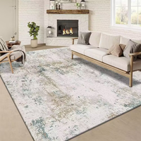 Tapis de salon blanc de grande taille, tapis de sol fabriqué à la machine