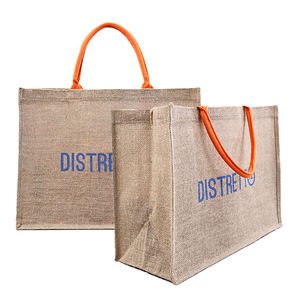 Eco-friendly Wholesale Jute Fabric <strong>Gunny</strong> <strong>Sack</strong> Shopping Tote Bags Natural Burlap Bags Linen Pouches <strong>Sacks</strong> with Handle - Product Image 4