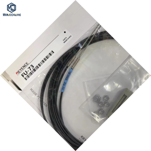 FU-78 Through-beam Long Range Fiber Optic Sensor Cylindrical M4 Thread 2m Free-cut for Factory Automation - Product Image 1