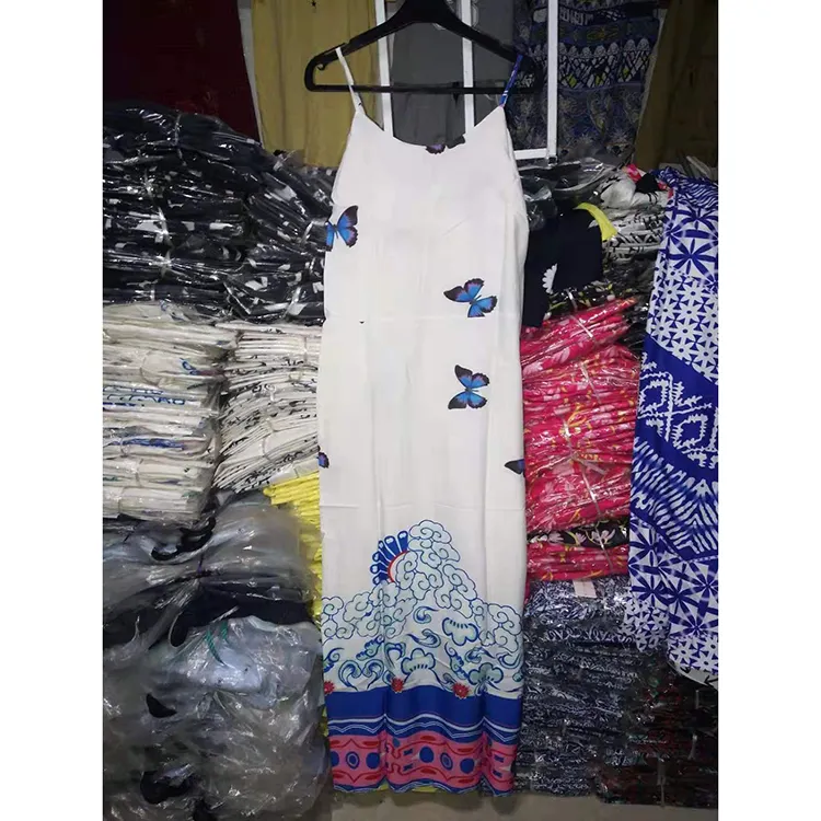 Roupa chinesa de estoque vestidos femininos em estoque para promoção