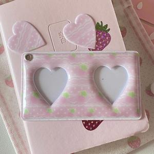 Porta Tarjetas Kpop de PVC de 3 Pulgadas Personalizados, Llavero con Forma de Corazón para Fotos de Jennie, Lisa, Rose y Jisoo - Product Image 3