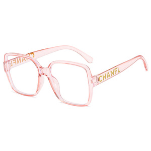 Chanfl Square <b>Frame</b> Glasses <b>Black</b> Coated Lenses Anti Blue Light Women's Fashion Eyewear - Product Image 4