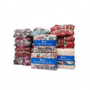 Parure de draps double en polaire Polczi, motifs variés, respirante, literie pour la maison, adulte, toutes saisons - Product Image 1