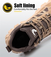 Chaussures de sécurité décontractées pour hommes, légères, à embout en acier, élégantes, respirantes, avec empeigne en maille, logo personnalisé, pour le dropshipping
