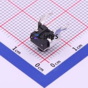 TS-1093A-A6B2-D2 Tactile Switch Through hole Component THT Switch Single Pole Single Throw Round Button 1.8N Right Angle Insert - Product Image 2