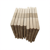 Bâtonnets de crème glacée en bois de bouleau personnalisés, flexibles, jetables et écologiques, vente en gros