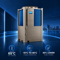 Pompe à chaleur air-eau industrielle R410A 147000 BTU/h à circuit sous pression pour hôpitaux, cantines et cuisines commerciales – Générateur d'eau chaude