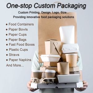 Custom Printed White Paper Boat Fried Snack Paper Food Tray <b>Small</b> Food <b>Box</b> Packaging Container <b>Lunch</b> <b>Box</b> for Fast Food Takeaway - Product Image 5