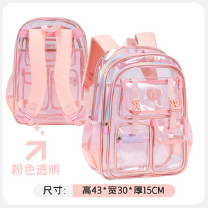 Transparent jelly backpack, student backpack with large capacity and multiple colors to choose from - Product Image 4