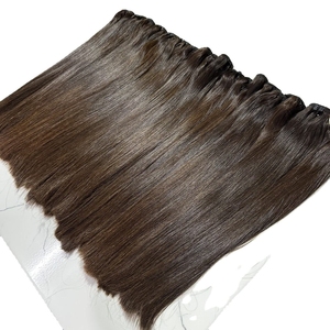 Extensions de cheveux naturels vietnamiens bruts, lisses, à clipser, avec pointe plate, qualité supérieure, soyeux et résistants - Product Image 1