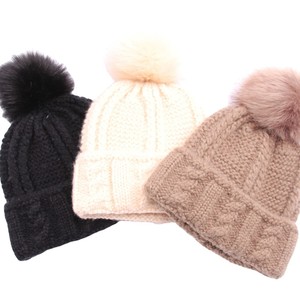 Manufacturer Custom-Made Korean Style Knitted <b>Hats</b> with Faux Pom-Poms Fashionable Blended Fabric Thickened <b>Scarf</b> <b>Hat</b> Glove <b>Sets</b> - Product Image 2