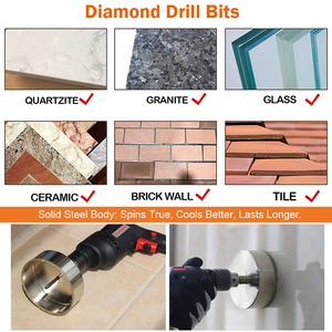 5mm-120mm Ngọc Bích mạ điện Kim Cương nghiêng lõi khoan <span class=keywords><strong>bit</strong></span> cho Gạch gốm thủy tinh - Product Image 4
