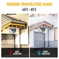 Lampes Solaires Extérieures 100 LED 3 Modes d'Éclairage Détecteur de Mouvement Applique Murale Étanche IP65 Alimentée par le Soleil