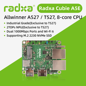 Radxa Cubie A5e, CPU a 8 Core, Doppie Porte Ethernet Gigabit, Grado Industriale e Supporto per SSD NVMe <span class=keywords><strong>M</strong></span>.2 2230 SoC Allwinner A527H - Product Image 3