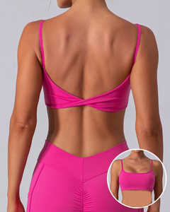 Custom <span class=keywords><strong>GS</strong></span> Power Unstoppable espalda descubierta cuello cuadrado giro en la espalda Sujetador deportivo Cami Strappy acolchado Spandex Sujetador deportivo - Product Image 2