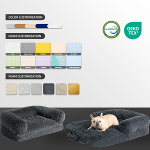 سرير كلاب قابل للطي من الفوم الطبي عالي الكثافة، سرير للحيوانات الأليفة بمقاس مخصص للكلاب والقطط، مقاوم للماء وقابل للغسل مع غطاء قابل للإزالة - Product Image 2