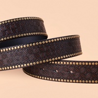 Ceinture en cuir punk pour homme, style western, avec boucle en alliage, tendance rétro, très populaire en Europe et en Amérique