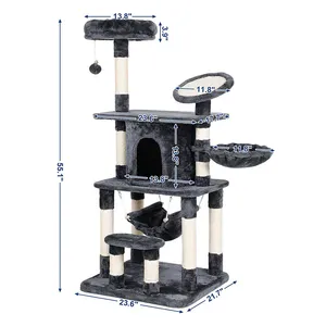 Proveedor Global de Muebles <span class=keywords><strong>para</strong></span> <span class=keywords><strong>Gatos</strong></span> de Lujo, Árbol <span class=keywords><strong>para</strong></span> <span class=keywords><strong>Gatos</strong></span> de 6 Niveles, Estable y Grande, Muebles Multinivel <span class=keywords><strong>para</strong></span> Mascotas de Interior, Compra al por Mayor a Precio de Fábrica - Product Image 6
