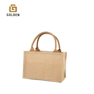 Golden Wholesale Worven Prodiction Line Laptop Bunte wasserdichte Pflanzenöl behandelte Kaffee Jute Taschen 60Kg für Kaffeebohnen