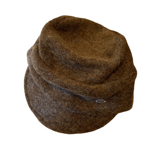 Béret plissé rétro pour femme, en polaire, chaud, pour l'automne et l'hiver, couleur café, blanc, gris, style casquette de newsboy - Product Image 5