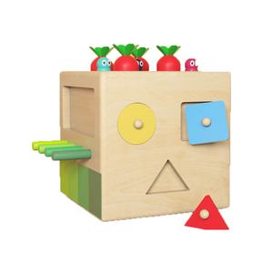 Jouets éducatifs en bois Montessori <span class=keywords><strong>6</strong></span> en 1, <span class=keywords><strong>cube</strong></span> de tri de formes, pour les bébés garçons et filles <span class=keywords><strong>d</strong></span>'âge préscolaire de 1, 2 et 3 ans - Product Image 1