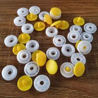 Boutons à pression en plastique T3T5T8 en forme de cœur, nouveaux boutons multicolores pour masques