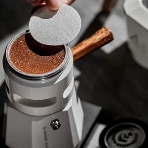 BAMBUS Classic Italian Coffee Maker Aluminum Temperature Controlled Double Valves Stovetop Induction Moka Pot