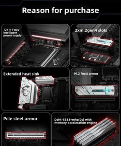 Carte mère de jeu MSI B760M BOMBER pour ordinateur de bureau, compatible avec les processeurs Intel 13400F/<span class=keywords><strong>13600KF</strong></span>/13700K LGA 1700, type de mémoire <span class=keywords><strong>DDR5</strong></span> - Product Image 3