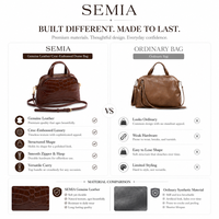 Sac fourre-tout décontracté en cuir véritable imperméable de style anglais pour femmes, capacité 1-1,9 L, fabrication OEM/ODM pour marques