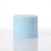 Pot cylindrique givré en PP de 5-50g avec couvercle à vis pour crème cosmétique et masque facial, emballage de flacon de lotion