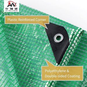 Bâche en maille verte en PE <span class=keywords><strong>pour</strong></span> <span class=keywords><strong>serre</strong></span> d'hiver, 140 g/m², anti-UV, laminage transparent, imperméable, bâche en polyéthylène <span class=keywords><strong>pour</strong></span> meubles - Product Image 2