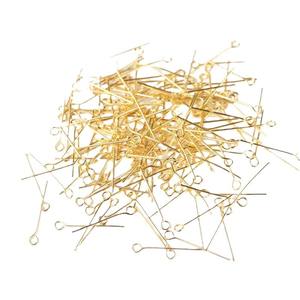 Aiguille en forme de 9, aiguille en forme de 9, fil d'oreille, boucles d'oreilles, boucles d'oreilles et oreille, plaqué métal et couleur or - Product Image 4