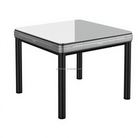 Nouvelle table de mahjong automatique pour usage domestique, pliable, silencieuse, pour quatre joueurs, avec mélangeur de cartes automatique, mobile et rotative