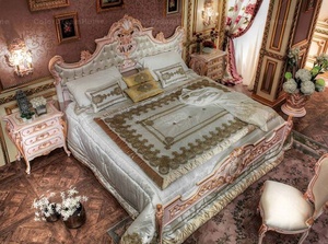 Set Camera da Letto di Lusso Francese per Bambini, Mobili per Bambini, Letto per Bambini in Legno Massello - Product Image 4