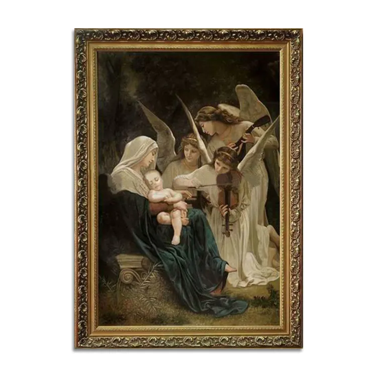 Handgemachte gerahmte Reproduktion ölgemälde von William-Adolphe Bouguereau